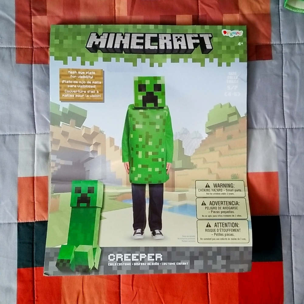 Minecraft Creeper Child's Costume - Halloween